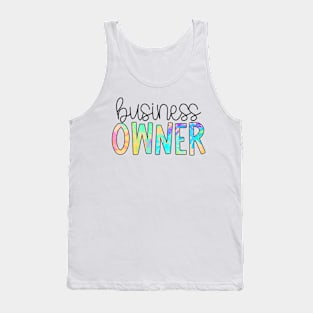 Business Owner Neon Splatter Tank Top